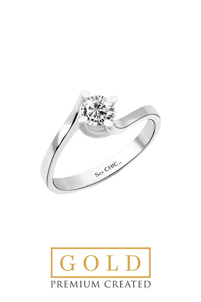 SoChic Beyaz Altın Sertifikalı Premium Created Taşlı Tektaş Yüzük Beyaz Altın Sertifikalı Premium Created Taşlı Tektaş Yüzük D02302501 Beyaz Altın Sertifikalı Premium Created Taşlı Tektaş Yüzük Beyaz Altın Sertifikalı Premium Created Taşlı Tektaş Yüzük D02302501