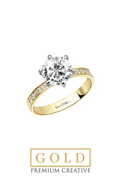 SoChic 14 Ayar Sarı Altın Sertifikalı Premium Creative Taşlı Tektaş Yüzük 14 Ayar Sarı Altın Sertifikalı Premium Creative Taşlı Tektaş Yüzük D02703001 14 Ayar Sarı Altın Sertifikalı Premium Creative Taşlı Tektaş Yüzük 14 Ayar Sarı Altın Sertifikalı Premium Creative Taşlı Tektaş Yüzük D02703001
