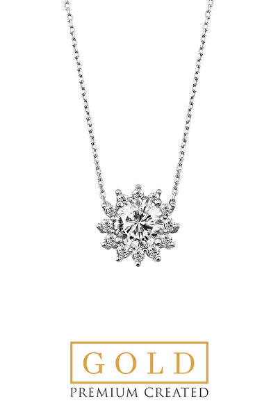 SoChic Beyaz Altın Sertifikalı Premium Created Taşlı Tektaş Kolye Beyaz Altın Sertifikalı Premium Created Taşlı Tektaş Kolye D0340120199 Beyaz Altın Sertifikalı Premium Created Taşlı Tektaş Kolye Beyaz Altın Sertifikalı Premium Created Taşlı Tektaş Kolye D0340120199