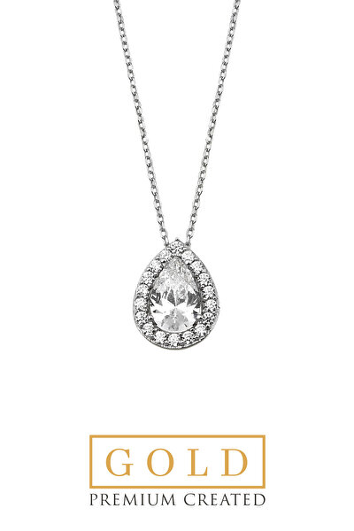 SoChic Beyaz Altın Sertifikalı Premium Created Taşlı Damla Tektaş Kolye Beyaz Altın Sertifikalı Premium Created Taşlı Damla Tektaş Kolye D0380120199 Beyaz Altın Sertifikalı Premium Created Taşlı Damla Tektaş Kolye Beyaz Altın Sertifikalı Premium Created Taşlı Damla Tektaş Kolye D0380120199