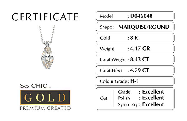 SoChic Beyaz Altın Sertifikalı Premium Created Taşlı Markiz Tektaş Kolye Beyaz Altın Sertifikalı Premium Created Taşlı Markiz Tektaş Kolye D0460480199 Beyaz Altın Sertifikalı Premium Created Taşlı Markiz Tektaş Kolye Beyaz Altın Sertifikalı Premium Created Taşlı Markiz Tektaş Kolye D0460480199