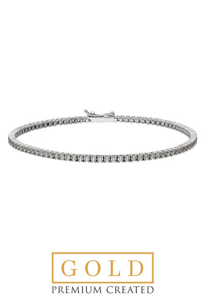 SoChic Beyaz Altın Sertifikalı Premium Created Taşlı Su Yolu Bileklik Beyaz Altın Sertifikalı Premium Created Taşlı Su Yolu Bileklik D0570910199 Beyaz Altın Sertifikalı Premium Created Taşlı Su Yolu Bileklik Beyaz Altın Sertifikalı Premium Created Taşlı Su Yolu Bileklik D0570910199