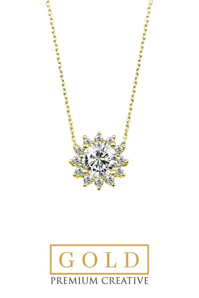 SoChic Premium Creative Altın Tektaş Kolye Premium Creative Altın Tektaş Kolye D0780250144 Premium Creative Altın Tektaş Kolye Premium Creative Altın Tektaş Kolye D0780250144
