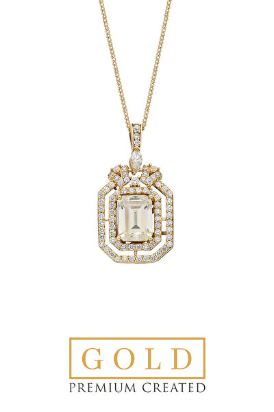 SoChic Sarı Altın Sertifikalı Premium Created Taşlı Baget Kesim Kolye Sarı Altın Sertifikalı Premium Created Taşlı Baget Kesim Kolye D1290370144 Sarı Altın Sertifikalı Premium Created Taşlı Baget Kesim Kolye Sarı Altın Sertifikalı Premium Created Taşlı Baget Kesim Kolye D1290370144