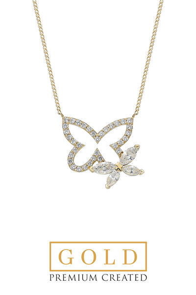 SoChic Sarı Altın Sertifikalı Premium Created Taşlı Kelebek Kolye Sarı Altın Sertifikalı Premium Created Taşlı Kelebek Kolye D1460190144 Sarı Altın Sertifikalı Premium Created Taşlı Kelebek Kolye Sarı Altın Sertifikalı Premium Created Taşlı Kelebek Kolye D1460190144