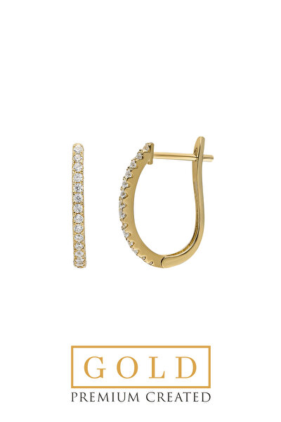 SoChic Sarı Altın Sertifikalı Premium Created Taşlı Yarım Halka Küpe Sarı Altın Sertifikalı Premium Created Taşlı Yarım Halka Küpe GG02060130199 Sarı Altın Sertifikalı Premium Created Taşlı Yarım Halka Küpe Sarı Altın Sertifikalı Premium Created Taşlı Yarım Halka Küpe GG02060130199