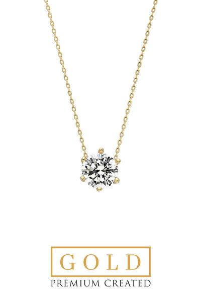 SoChic Sarı Altın Sertifikalı Premium Created Taşlı Tektaş Kolye Sarı Altın Sertifikalı Premium Created Taşlı Tektaş Kolye GG02280210143 Sarı Altın Sertifikalı Premium Created Taşlı Tektaş Kolye Sarı Altın Sertifikalı Premium Created Taşlı Tektaş Kolye GG02280210143