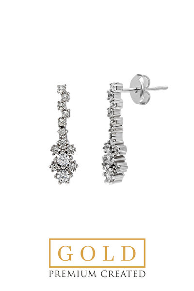 SoChic Beyaz Altın Sertifikalı Premium Created Taşlı Küpe Beyaz Altın Sertifikalı Premium Created Taşlı Küpe WW02010220199 Beyaz Altın Sertifikalı Premium Created Taşlı Küpe Beyaz Altın Sertifikalı Premium Created Taşlı Küpe WW02010220199