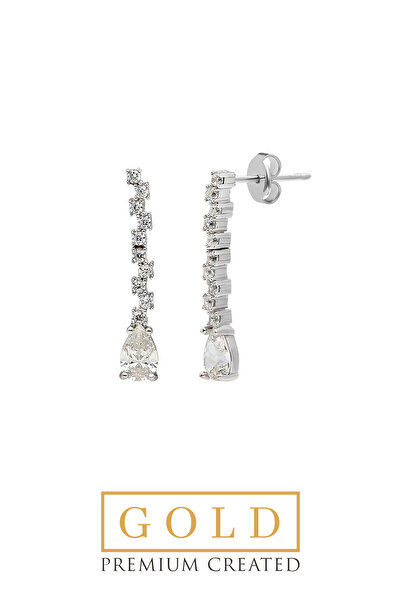 SoChic Beyaz Altın Sertifikalı Premium Created Damla Taşlı Küpe Beyaz Altın Sertifikalı Premium Created Damla Taşlı Küpe WW02020190199 Beyaz Altın Sertifikalı Premium Created Damla Taşlı Küpe Beyaz Altın Sertifikalı Premium Created Damla Taşlı Küpe WW02020190199