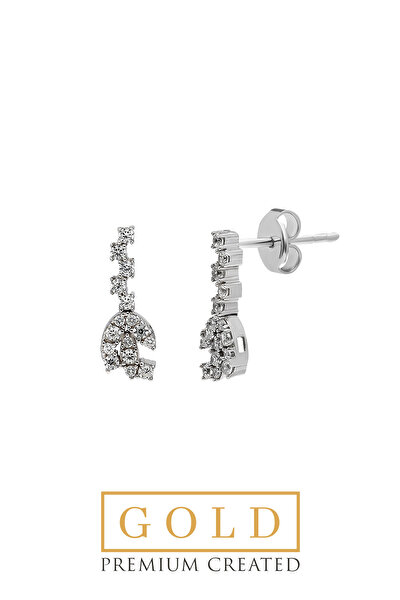 SoChic Beyaz Altın Sertifikalı Premium Created Taşlı Küpe Beyaz Altın Sertifikalı Premium Created Taşlı Küpe WW02030140199 Beyaz Altın Sertifikalı Premium Created Taşlı Küpe Beyaz Altın Sertifikalı Premium Created Taşlı Küpe WW02030140199