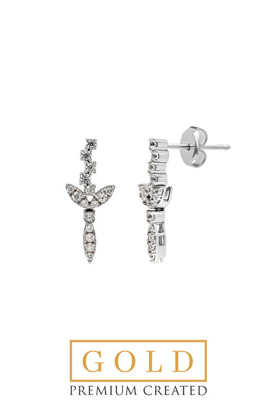 SoChic Beyaz Altın Sertifikalı Premium Created Taşlı Küpe Beyaz Altın Sertifikalı Premium Created Taşlı Küpe WW02040150199 Beyaz Altın Sertifikalı Premium Created Taşlı Küpe Beyaz Altın Sertifikalı Premium Created Taşlı Küpe WW02040150199